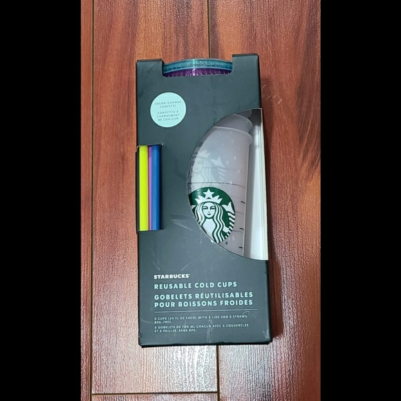 Starbucks Reusable Color Changing Cups 24 oz NEW - Picture 3 of 6